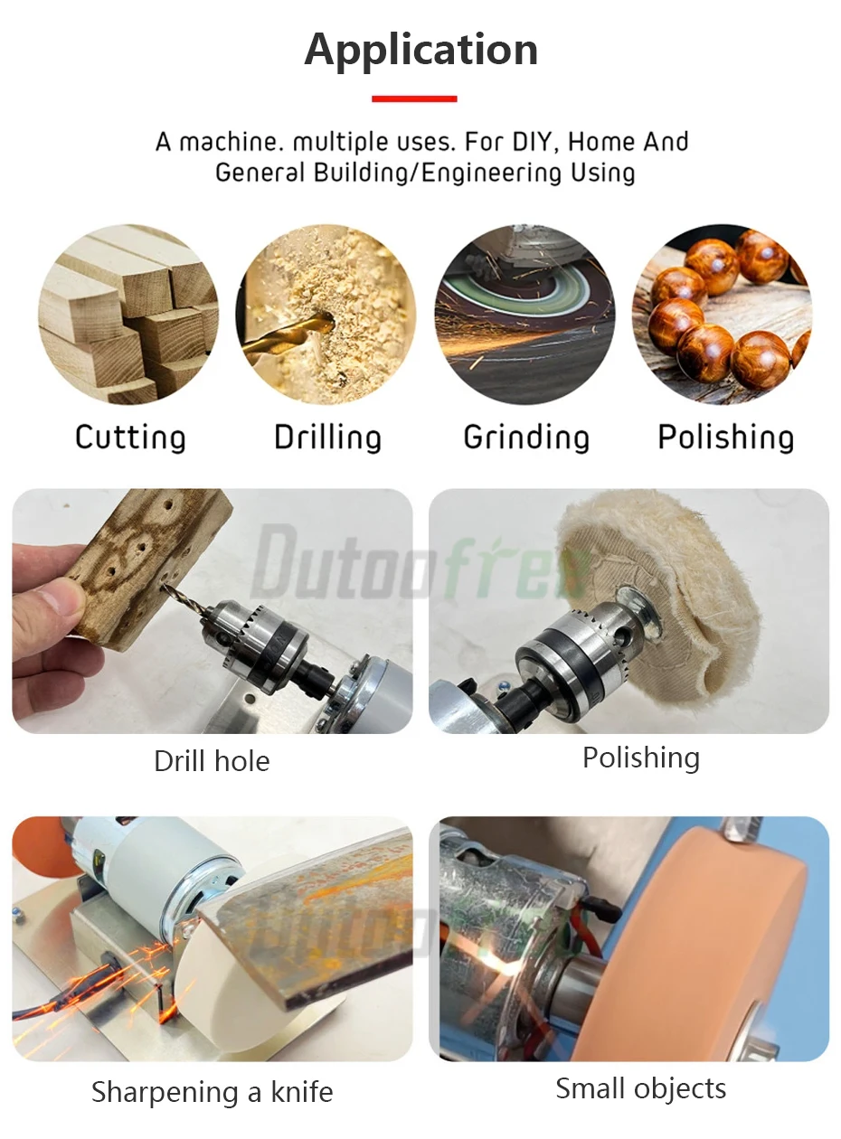 100W Double Grinder Machine Artifact Table Grinder Motor Micro Coarse and Fine Polishing Electric Grinding Wheel Grindig Stone - Image 17