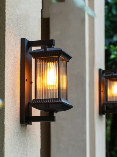 Outdoor Wall Lamp Metal Waterproof Outside Wall Lights AC90-260V Exterior Wall Lighting for Hotel Villa Big Porch Garden Gate