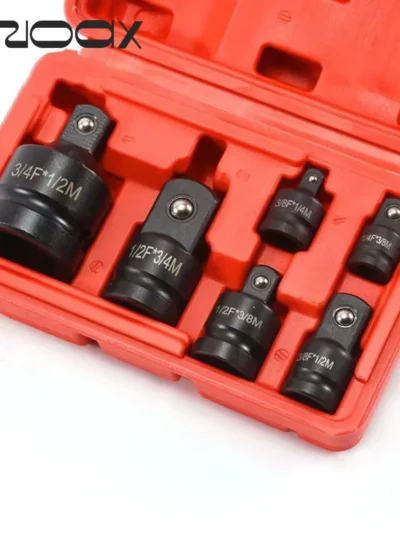 6Pcs Ratchet Wrench Socket Adapter 1/4 3/8 1/2 Spanner Keys Set Converter Drive Reducer Air Impact Craftsman Wrench Tools