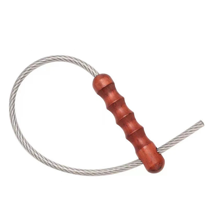 Wood HandleTactical Whip Emergency Tool Self Defense Aluminum Anti Skid Glass Breaker Emergency Hammer Survival Kit - Image 9