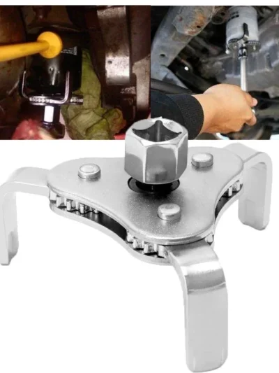 New universal flat three claw oil grid disassembly tool for automobiles Three filter wrench Filter