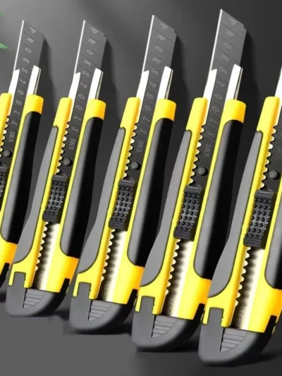 Large Art Knife Stainless Steel Paper Cutter Multi Purpose Plastic Handle Durable Stationery Supplies for Diy Craft Wallpaper