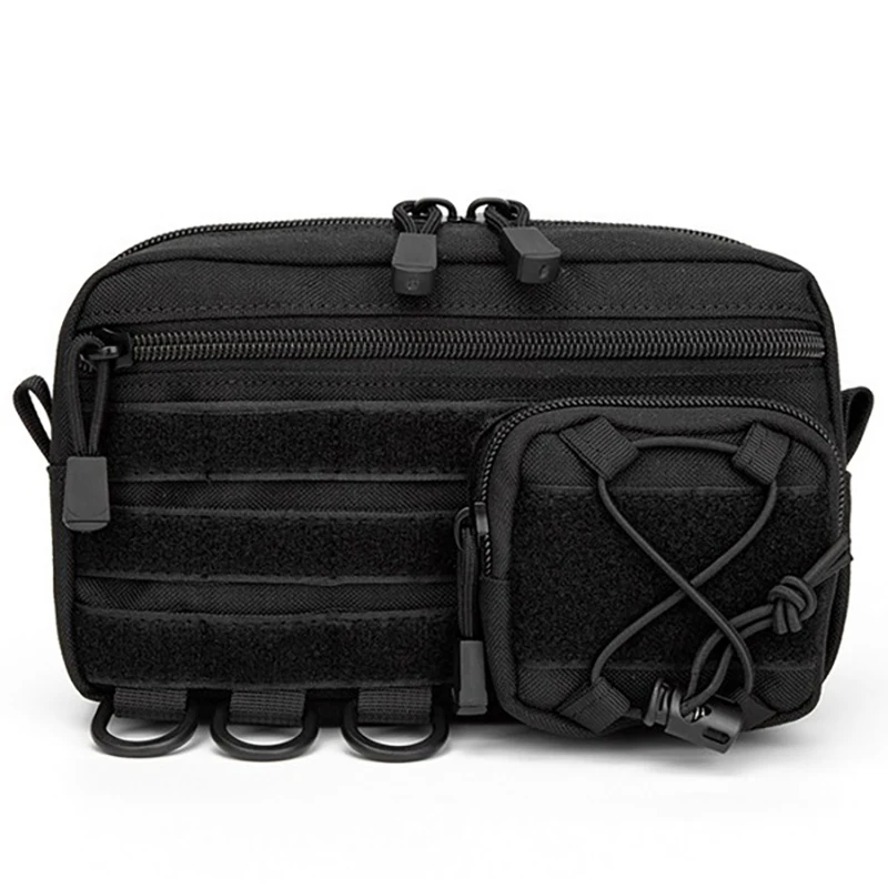 1000D EDC Pouch Molle Organizer Bag Utility EDC Tool Pouch Horizontal Modular Pouch Outdoor Waist Pack EMT Hunting Fanny Pack - Image 5