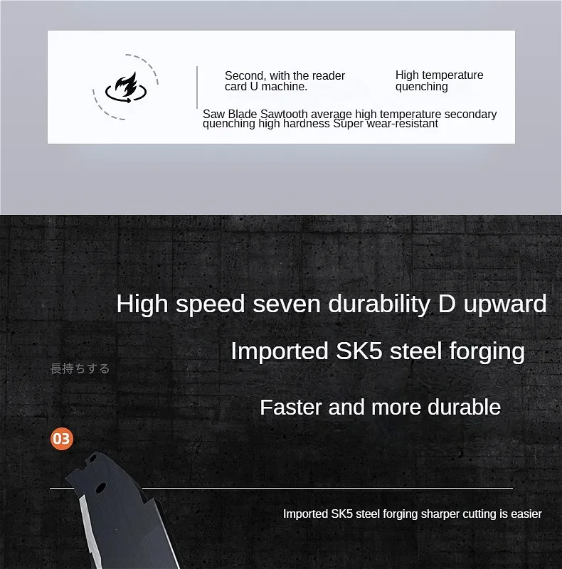 AIRAJ Hand Saw , Japanese Style Saw, Tree Sawing Tool , Garden Logging Tool , Woodworking Saw , Household Small Handheld Sharp - Image 9