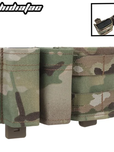 OPHIDIAN Double Dump Pouch, Flashlight Holster for 9mm 5.56 Mm, Magazine Pouch Molle Tool Bag, Safety IFAK Mag Pocket