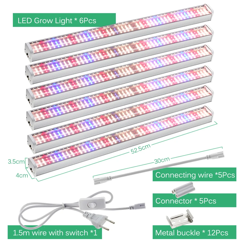 Full Spectrum Growth Lamp SMD2835 LED Lamp - Can Be Connected in Multiple Rows Greenhouse Flower Supplementary Light - Image 9
