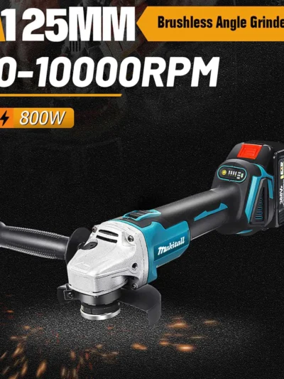 21V Brushless Angle Grinder Brushless Polishing Machine Handheld Rechargeable Electric Power Tools for Makita Battery pin