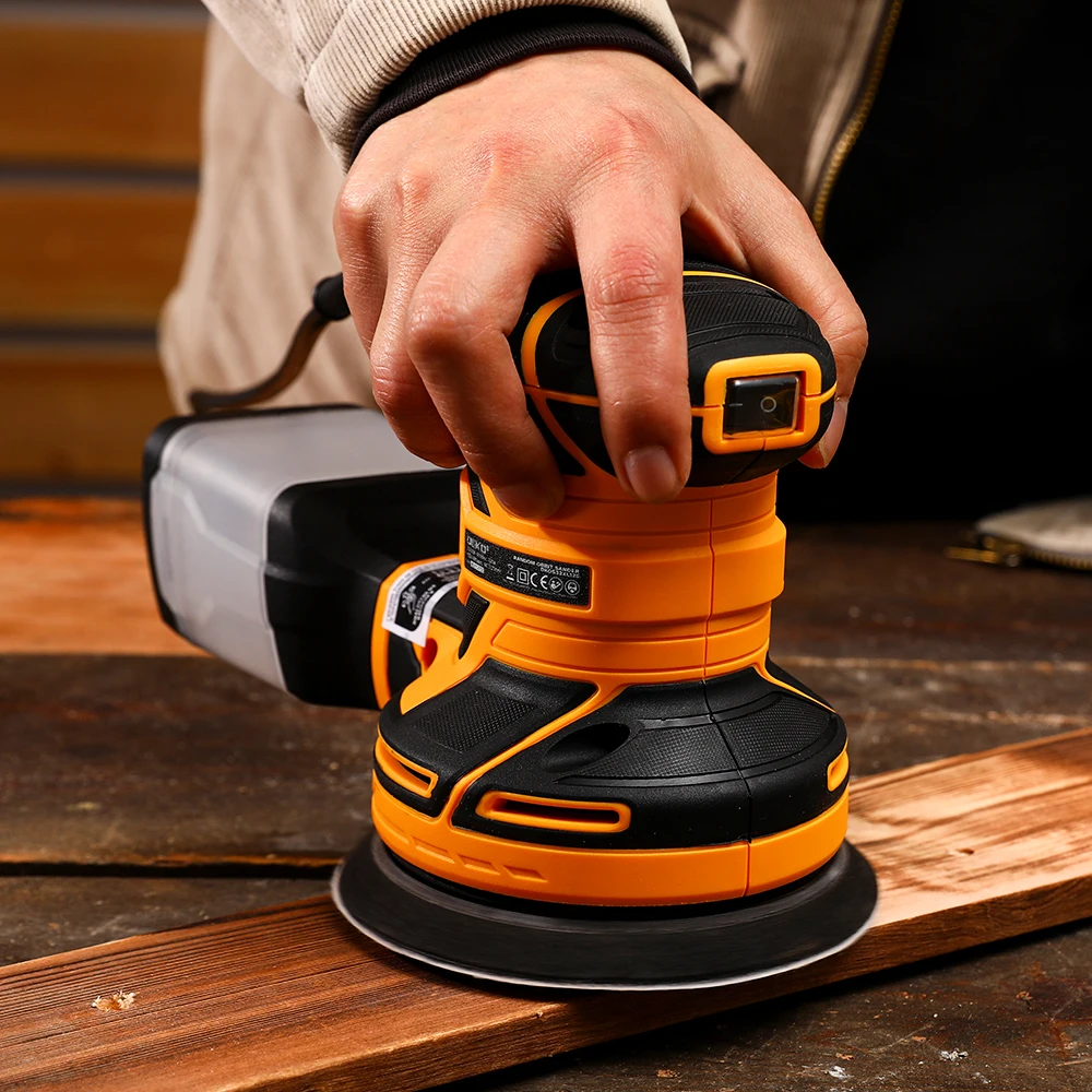 DEKO DKOS32XL125 320W Speed 14000pm Random Orbit Sander Home DIY Carpenter Strong Dust Collection Polisher - Image 4