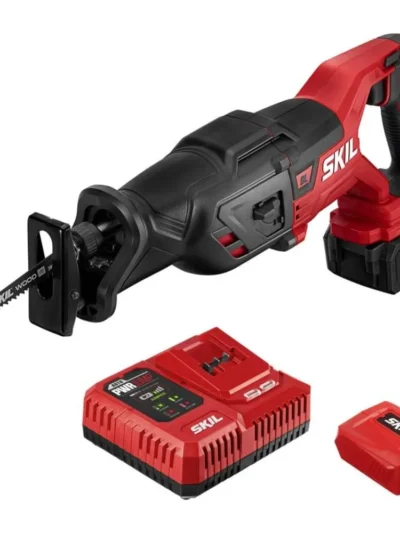 PWR CORE 20 Brushless 20V Reciprocating Saw Kit with 4.0Ah Battery, PWR JUMP Charger