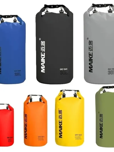 Maike Dry Bags Waterproof Bag for Women Men 5L/10L/15L Swimming Rafting Kayaking River Trekking Waterproof Dry Bag Backpack