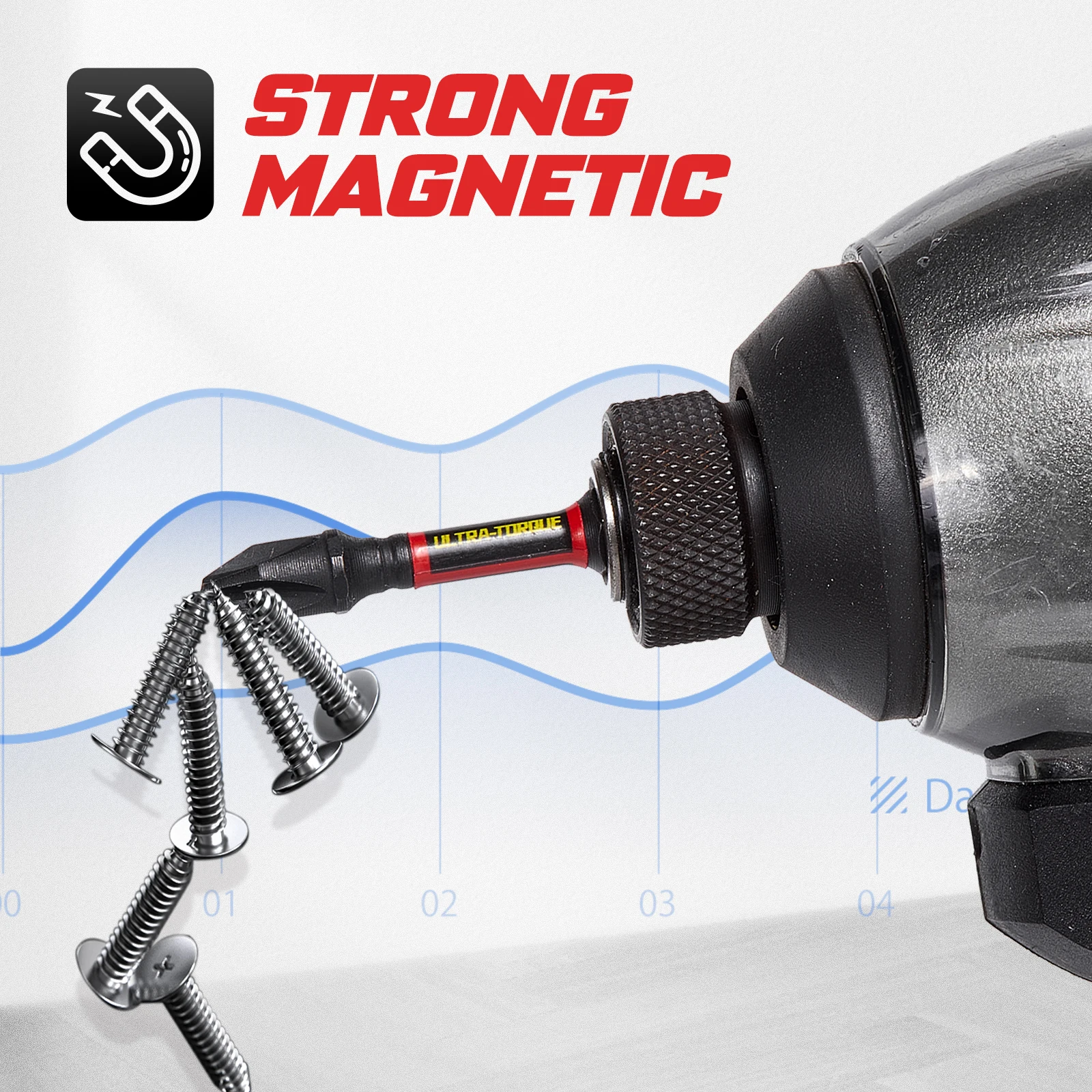 Geinxurn 13PCS Impact Phillipes/Square/Slotted Screwdriver Bits Set, 2'' Magnetic S2 Steel Bits Set with Color Coded Base - Image 4