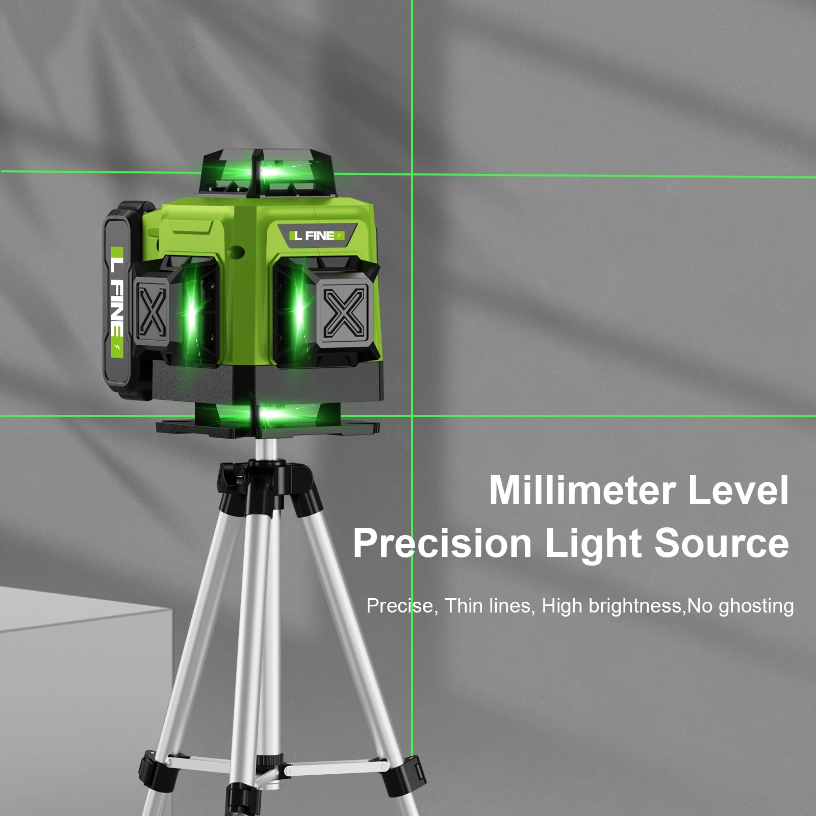 LFINE 2/4D Professional Laser Level 8/16 Lines Horizontal And Vertical With Remote Control 360°Self-leveling Laser Levels - Image 5