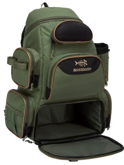 Bassdash Fishing Bag Tackle Backpack Lightweight Tactical Tackle Box Multifunctional