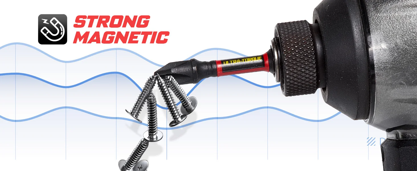 Geinxurn 13PCS Impact Phillipes/Square/Slotted Screwdriver Bits Set, 2'' Magnetic S2 Steel Bits Set with Color Coded Base - Image 12