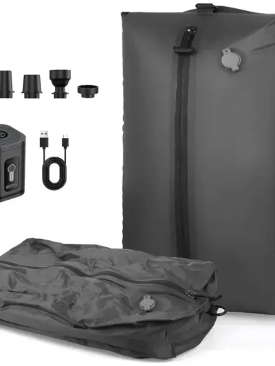 17L Vacuum Compression Bag with Air Pump Reusable Clothing Storage Bag Travel Compression Backpack Luggage Bag