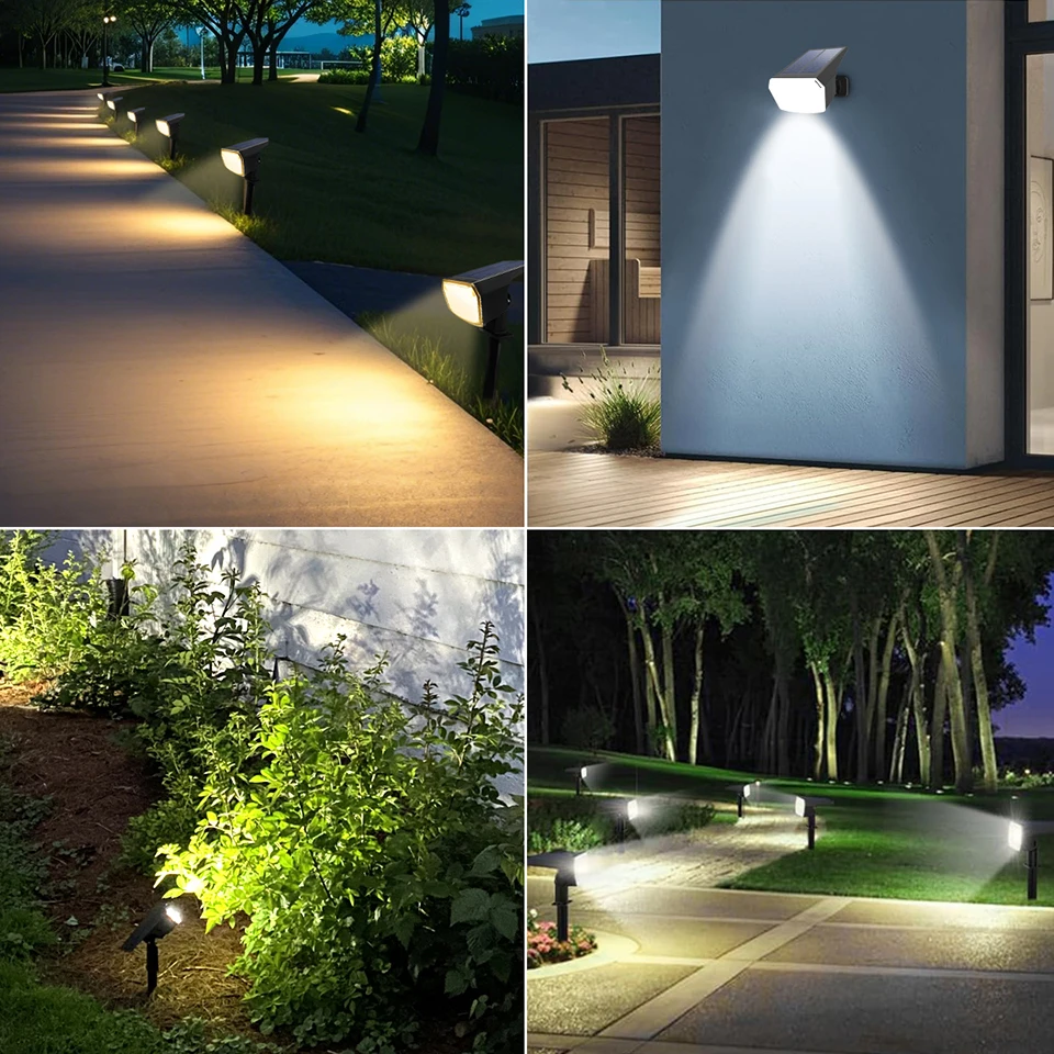 Built-in Large Capacity Battery 1200mAh LED Solar Floodlight Waterproof Spotlight Lamp Long Working Time For Garden Lawn Pathway - Image 15