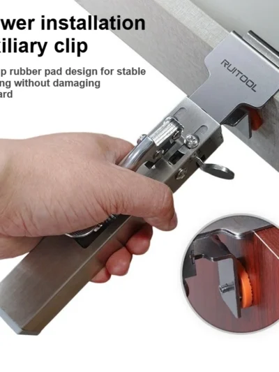 Press type quick drawer clamp, woodworking installation auxiliary tool, drawer installation adjustable telescopic fixed clamp