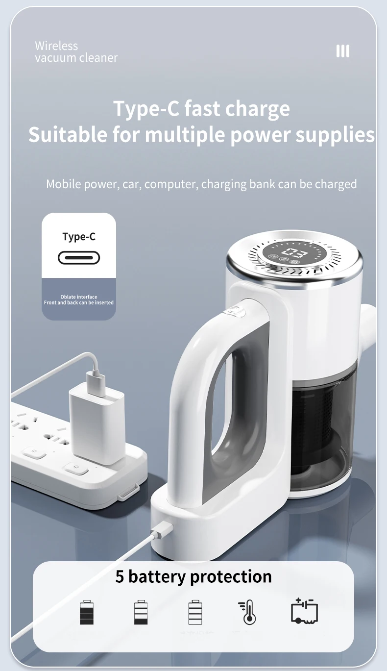 Multifunction Wireless Handheld Vacuum Cordless Handheld Vacuum Chargeable - Image 21