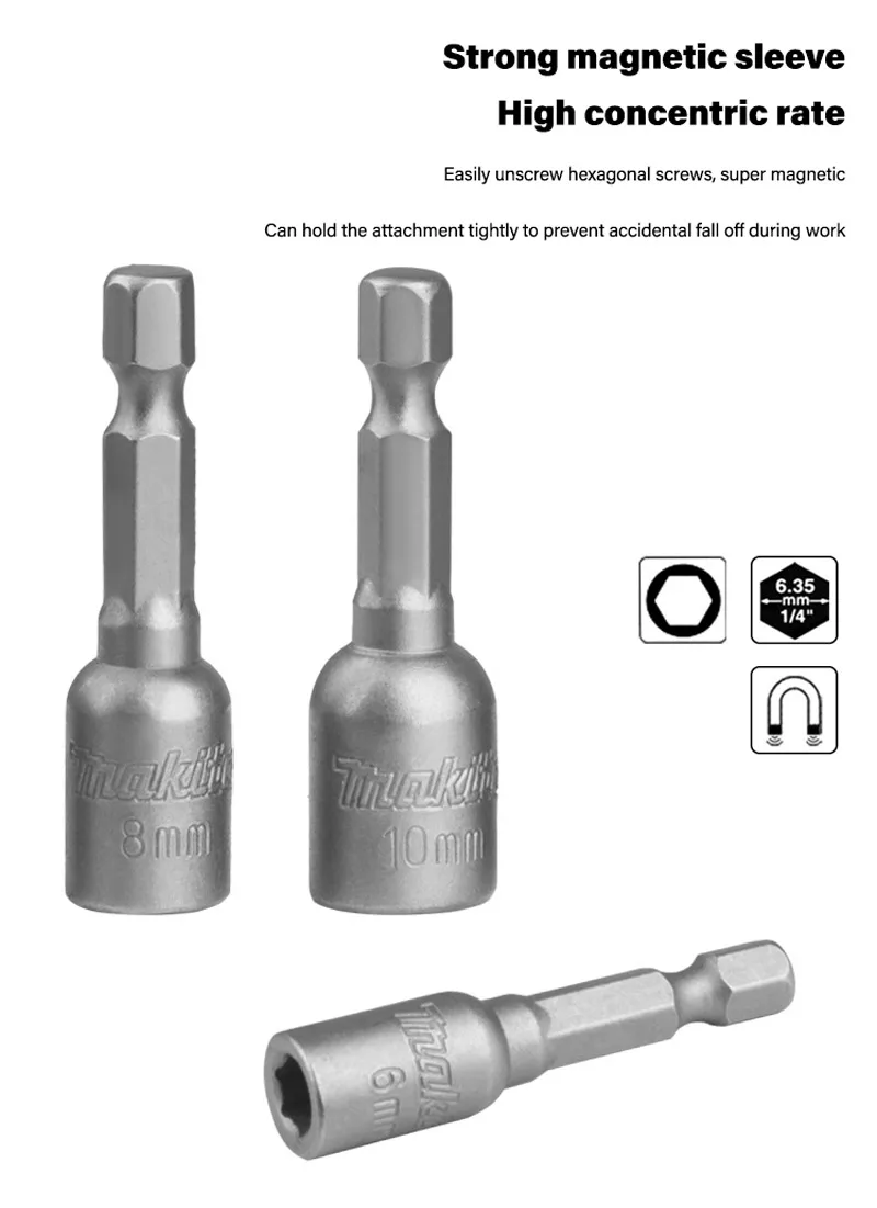 Makita B-55697 Electric Screwdriver Bits Set 43Pcs Colour Coded Cross Flower Type Hexagon Socket Bit Power Tool Attachments - Image 8