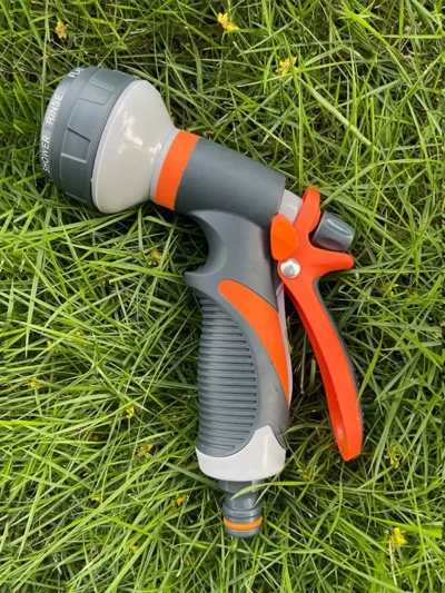Functional Garden Hose Nozzle Garden Watering Car Wash Adjustable Glue Spray Water Gun TPR Drop Corrosion Resistant