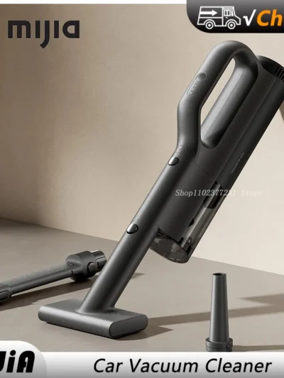 NEW MIJIA Car Vacuum Cleaner 21kPa Suction,Type-C Fast Charg,150mL Dust Cup,For Home Wireless Vacuum Cleaners,2400mAh Battery