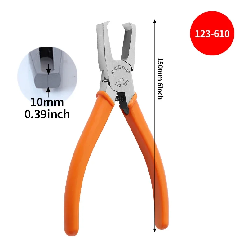 Hand Tool 90-Degree Flush Cutters, CR-V Steel | Precision Sprue & Burr Trimmer for Plastic/Models | 4/6/8/10mm Capacity - Image 10