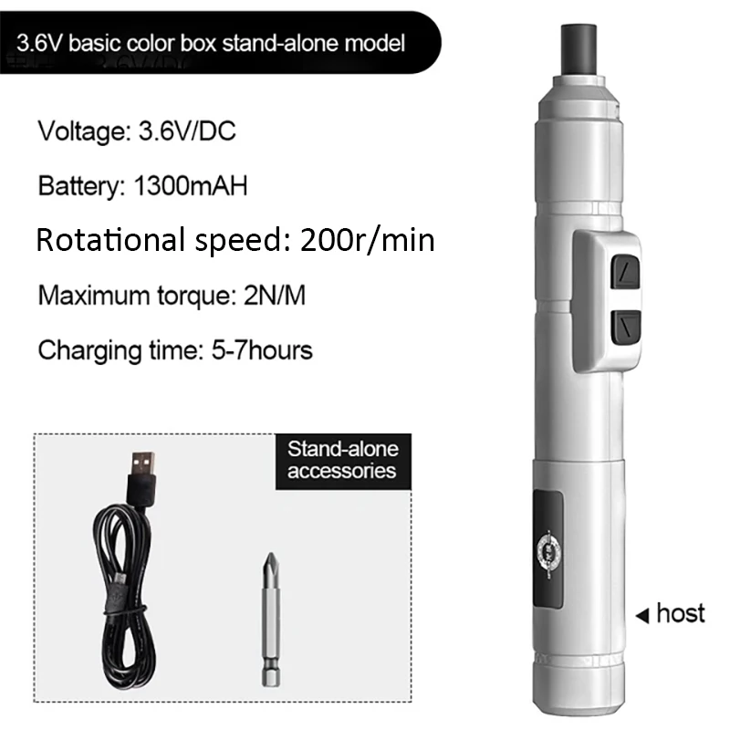 Mini Wireless Electric Screwdriver Set Cordless USB Rechargeable Screwdriver 3.6V 200r/Min Home Electric Drill - Image 10