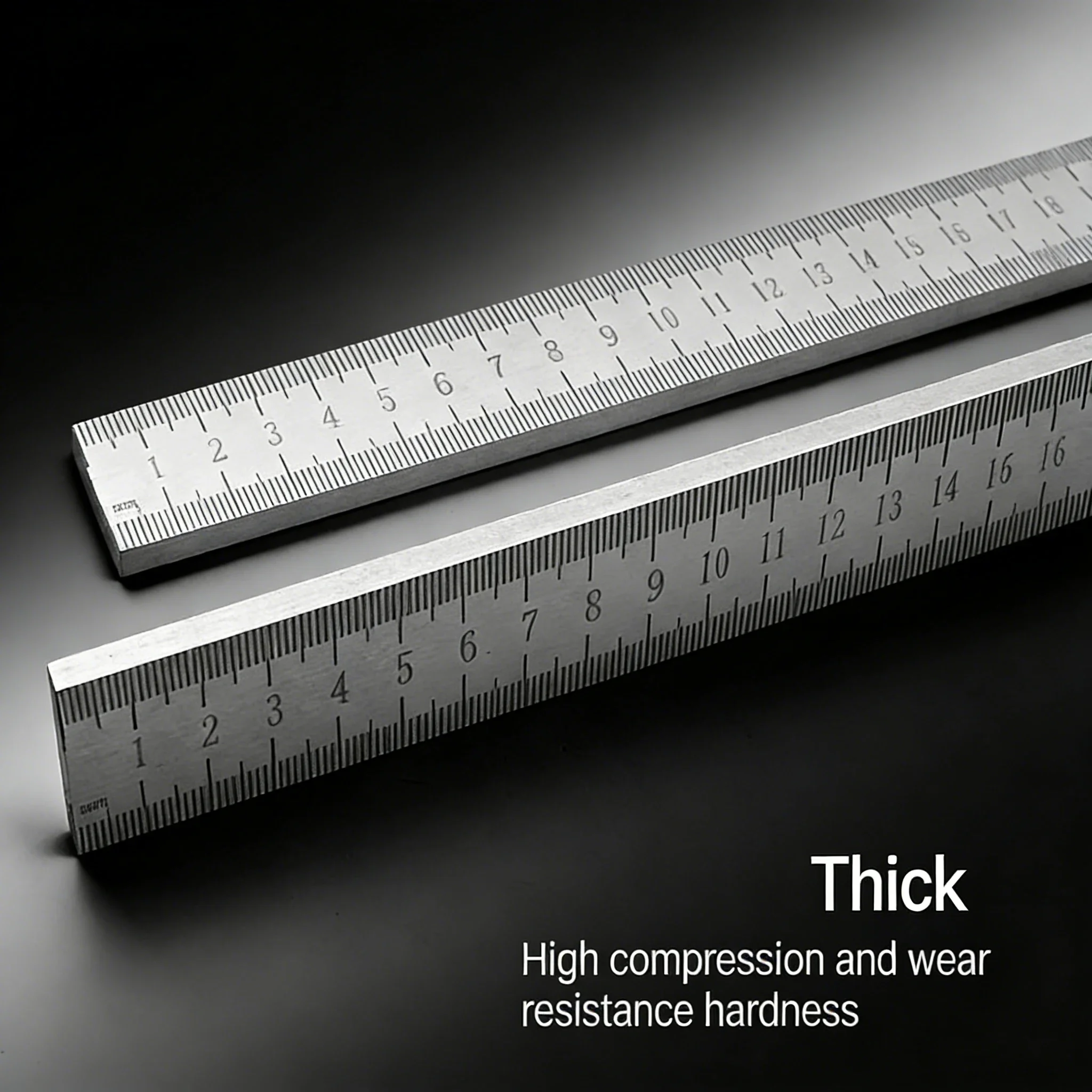 Engineered for Emergencies: 50cm Stainless Steel Ruler with Hardened Tip for Measurement & Window-Breaking - Image 3