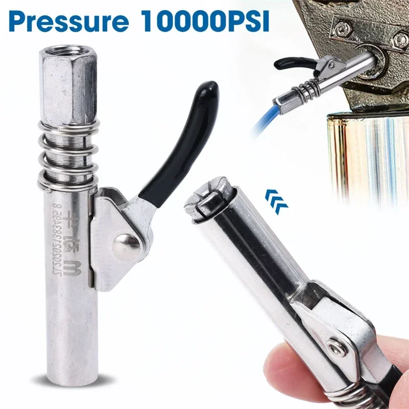10000PSI Grease Gun Coupler Oil Pump Quick Release Grease Nozzle Injector Lubricating Oil Grease Gun Car Auto Repair Tool - Image 10
