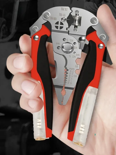 Wire Strippers with Tester Foldable Electrician-Specific Wire Cutters Wire Pullers Stripping Pliers Multi-Function Stripper
