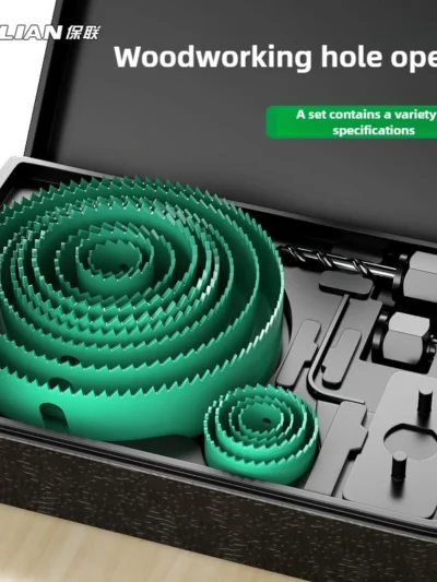 BAOLIAN Hole Saw Set,Metal Core, 19-64/64-127/19-127mm Saw Cup Wood Crown, Drill Bit for Wood ,Woodworking Tools