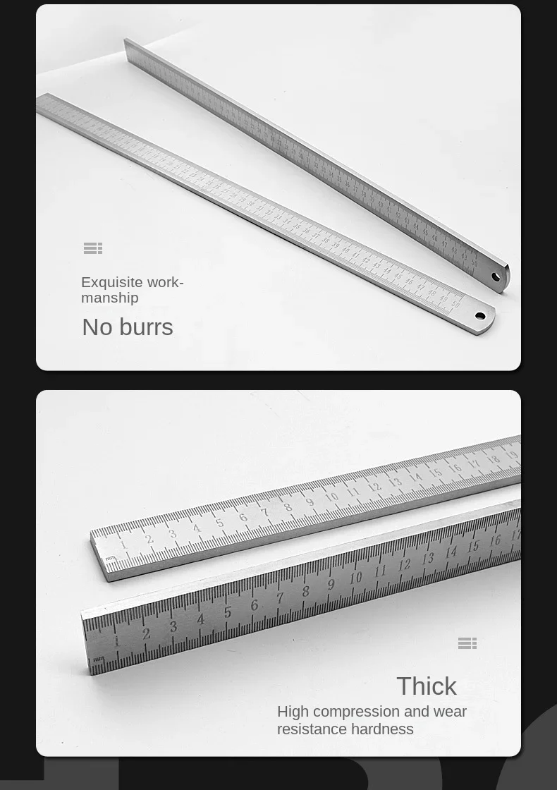 Engineered for Emergencies: 50cm Stainless Steel Ruler with Hardened Tip for Measurement & Window-Breaking - Image 16