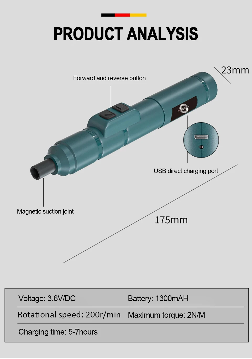 Mini Wireless Electric Screwdriver Set Cordless USB Rechargeable Screwdriver 3.6V 200r/Min Home Electric Drill - Image 22