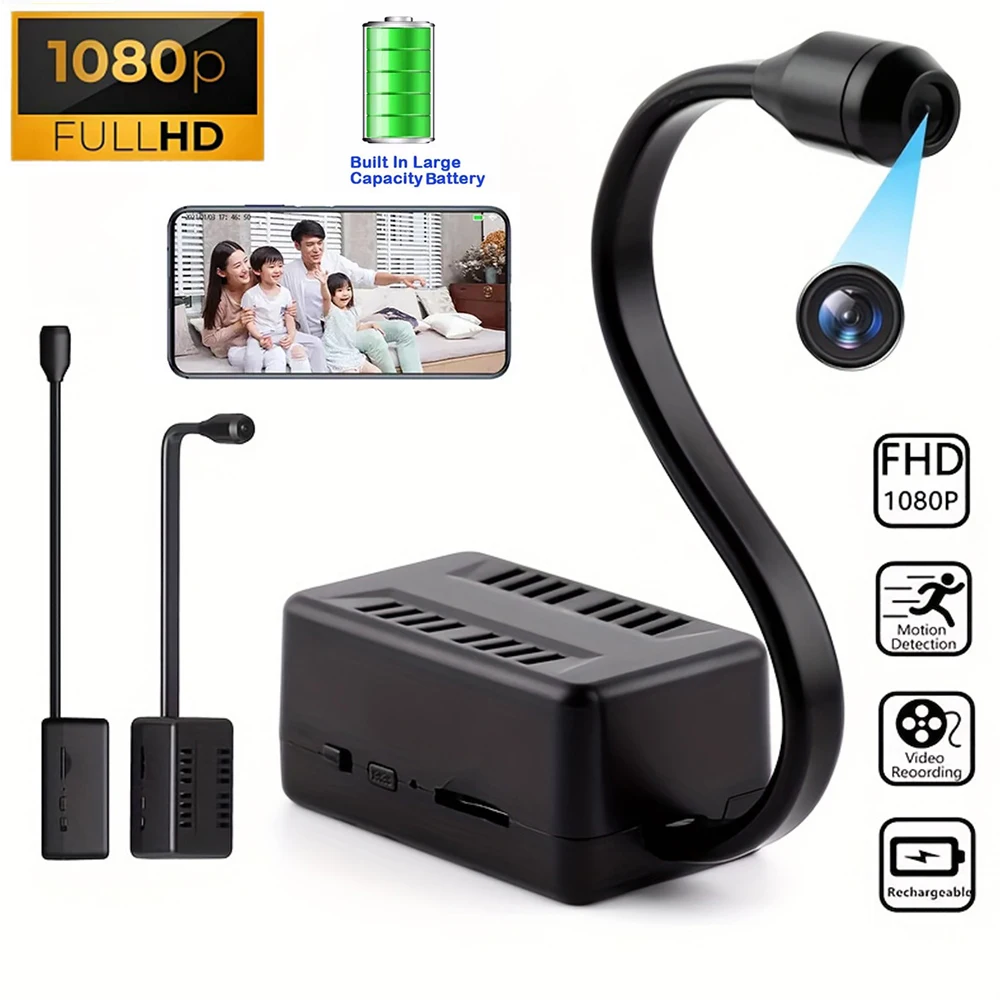 Mini Camera 1080P HD WiFi Wireless Camera Video Recorder Home Security Surveillance Motion Detection P2P Camcorder Remote View