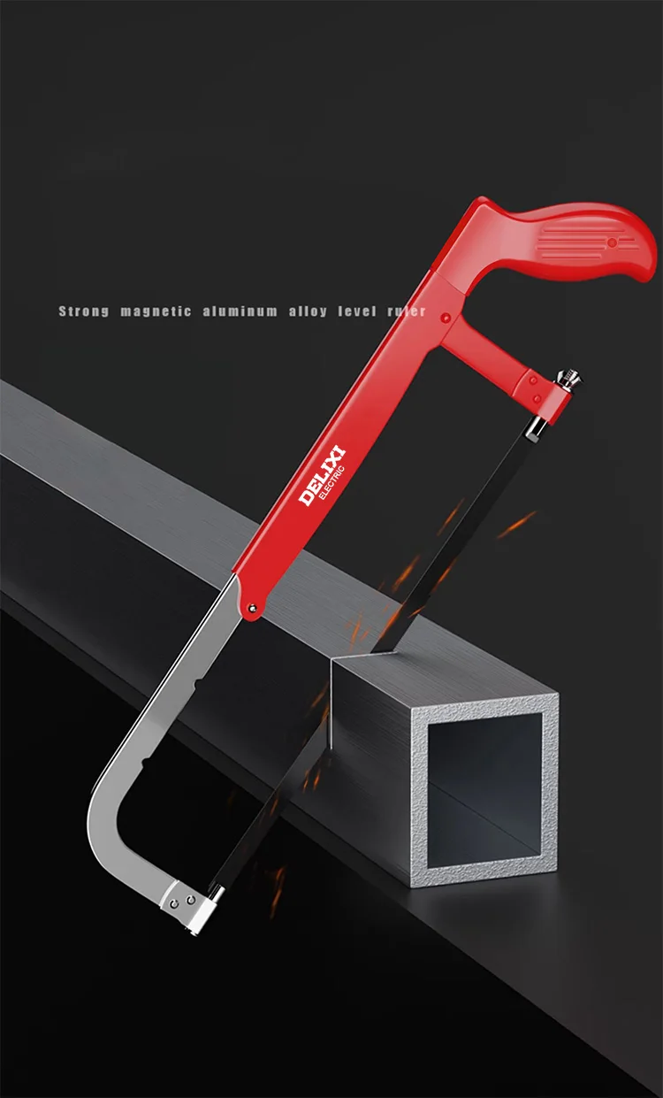 DELIXI ELECTRIC Hacksaw All-steel Heavy-duty Household Small Hand-held Saw,Adjustable Spacing,for Metal,Pipe,PVC,Wood Cutting - Image 9