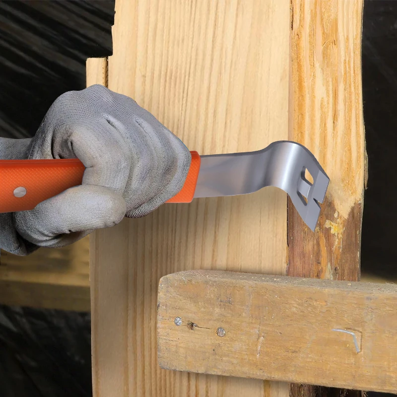 Pry Bar Stainless Steel Nut Crowbar with M4-M6 Hexagon Socket and Wrench Angle Head Nail Puller for prying lifting pulling - Image 9