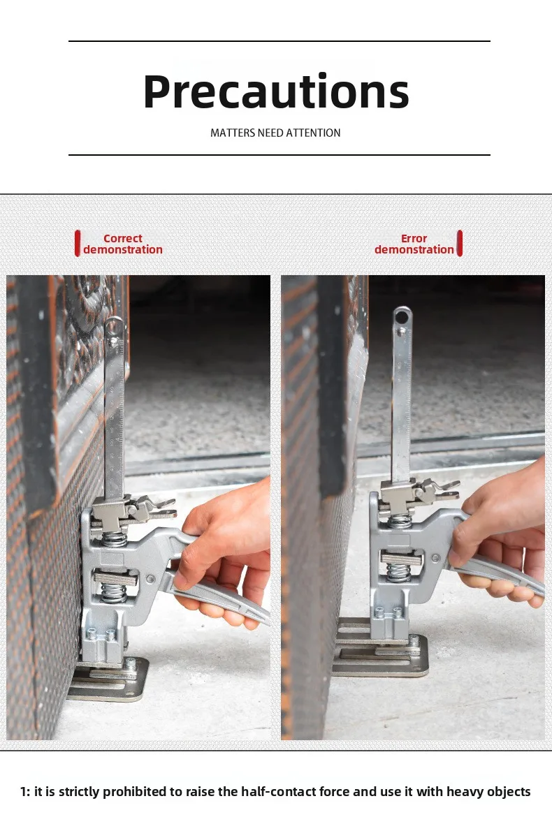 Hand Lifting Tool Set Labor-Saving Arm Jack Door Panel Drywall Board Lifter Lifting Cabinet Tile Height Adjuster Elevator Tool - Image 13