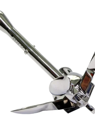 Inflatable Boat 316 Stainless Steel Iron Metal Anchor for Boat Kayak Dinghy Raft Fishing Boat Kayak 0.7Kg