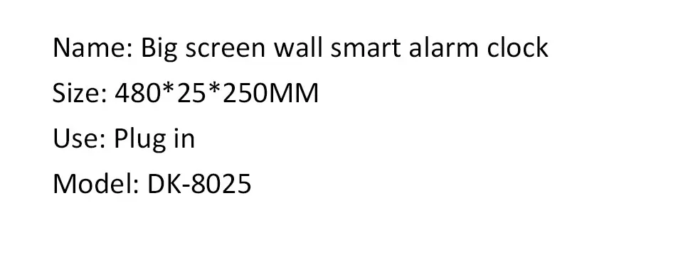 21 Inch Large Digital Wall Clock USB Powered Time Calendar 12/24H Time/Day/Month/Year/Temp Display Electronic LED Alarm Clock - Image 17