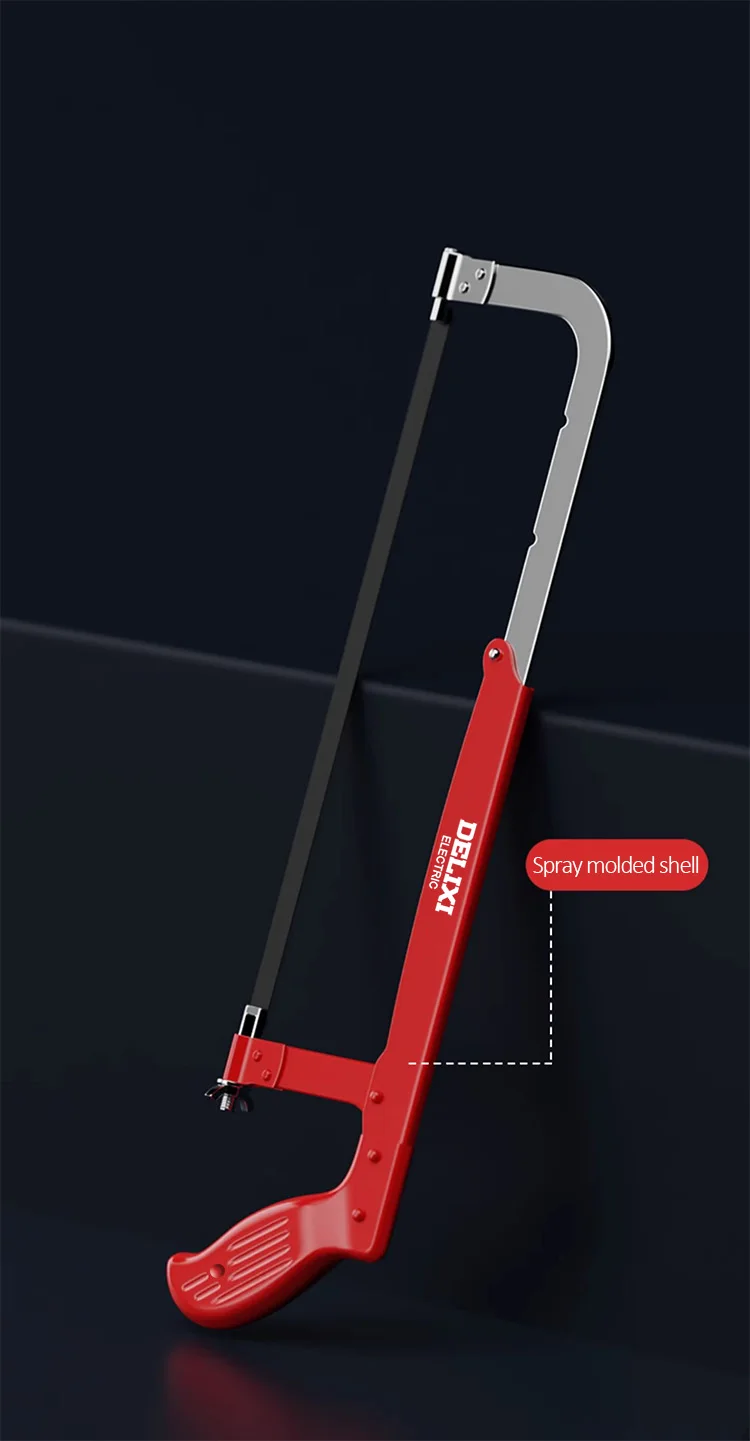 DELIXI ELECTRIC Hacksaw All-steel Heavy-duty Household Small Hand-held Saw,Adjustable Spacing,for Metal,Pipe,PVC,Wood Cutting - Image 10