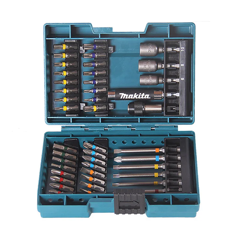 Makita B-55697 Electric Screwdriver Bits Set 43Pcs Colour Coded Cross Flower Type Hexagon Socket Bit Power Tool Attachments - Image 3