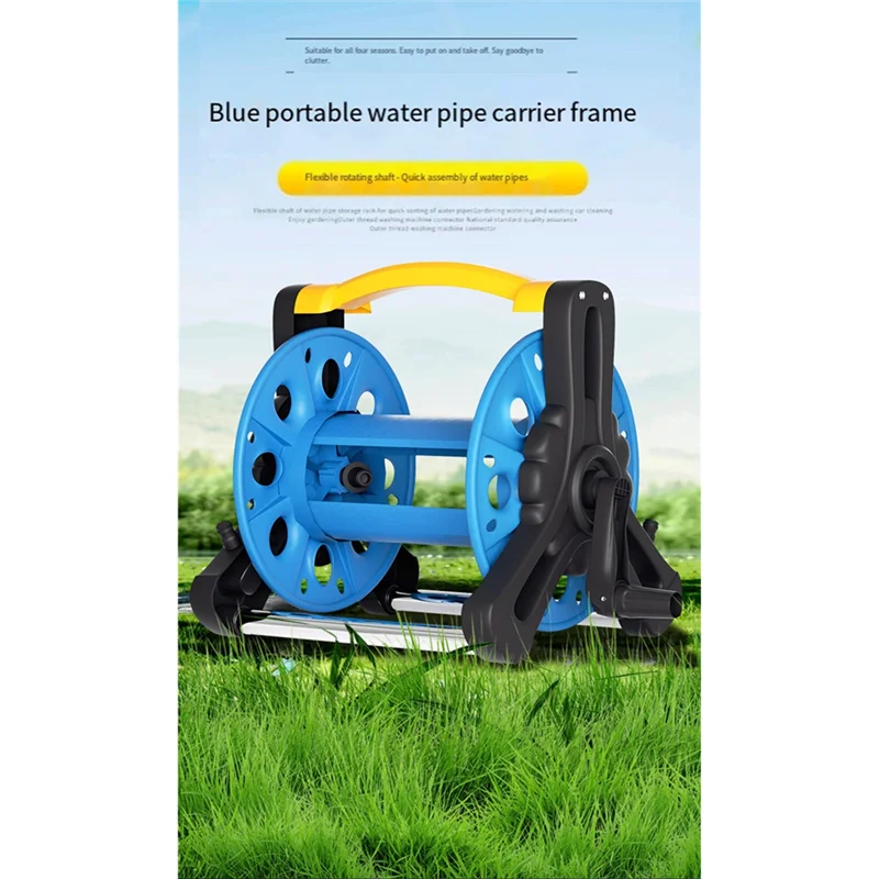 【FAVORITE!】Ideal For Home& Outdoor Use Design-Portable Car Wash Hose Storage Rack-Coil Winding System Winder - Image 4