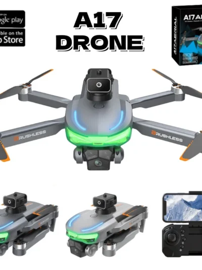 A17 Mini Drone 8K Professinal with Three Camera Obstacle Avoidance Brushless GPS 5G WIFI RC FPV Optical Flow Quadcopter Toy