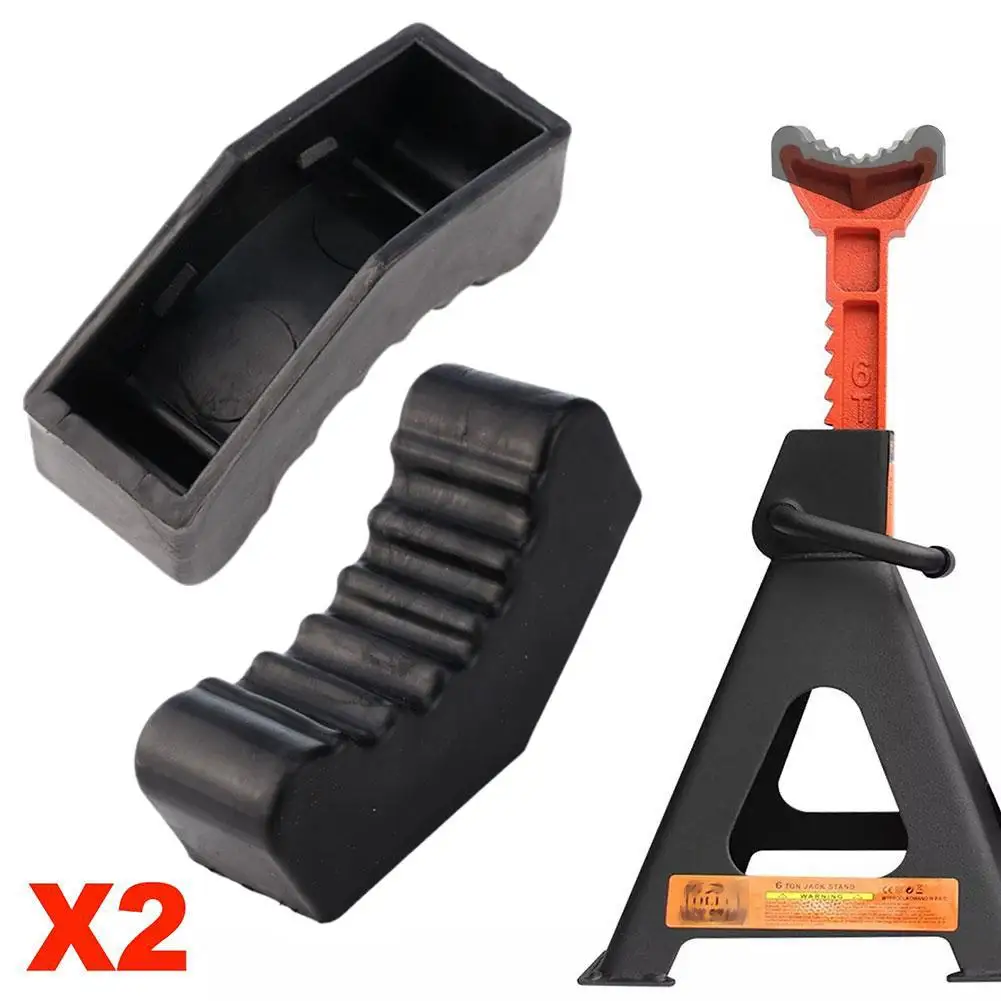 2pcs Car Slotted Lift Jack Stand Rubber Pad Floor Adapter Rail Grip Repair Pads 6ton Pinch Lifting Universal Tools Frame Safety - Image 4