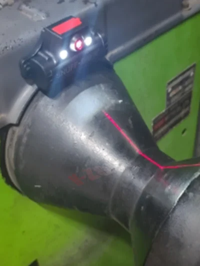 Car tire infrared positioning light lead block balance positioning line USB rechargeable tire balance laser light 2 LED lights