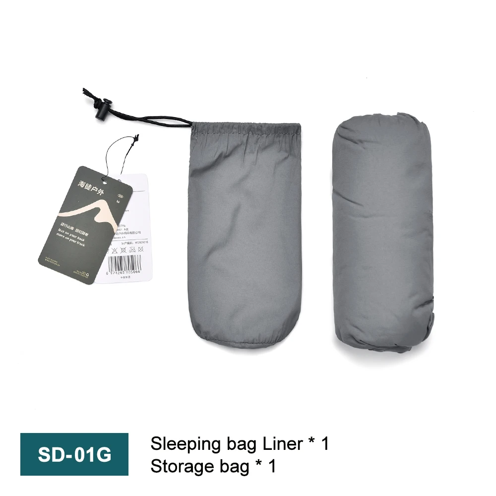 Outdoor Camping Sleeping Bag Liner Ultralight Mummy Sleeping Bag Backpack Liner Single Person Travel Sleeping Bag - Image 6