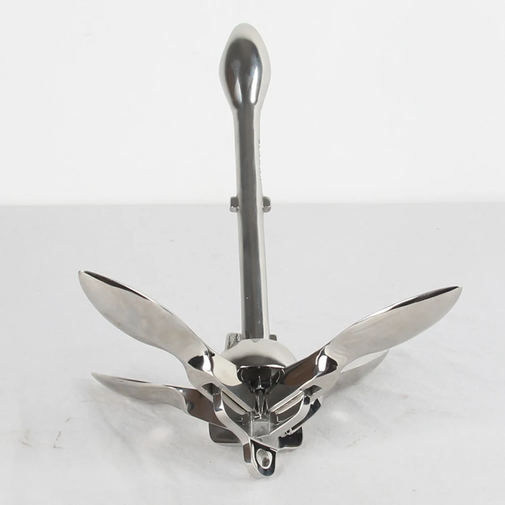 Inflatable Boat 316 Stainless Steel Iron Metal Anchor for Boat Kayak Dinghy Raft Fishing Boat Kayak 0.7Kg - Image 2