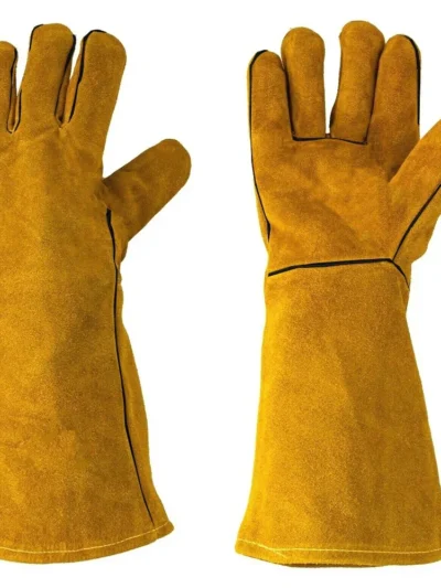 Personal Protective Mittens Flower Arrangement Gloves Cowhide Split Leather Welding High Performance Gardening Gloves