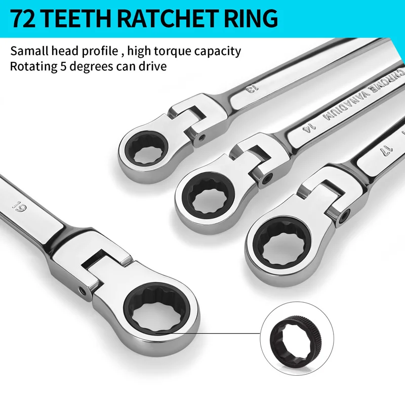 Multitool Wrench Ratchet Spanners Hand Tools Wrench Set Universal Car Wrench Car Repair Tools - Image 14