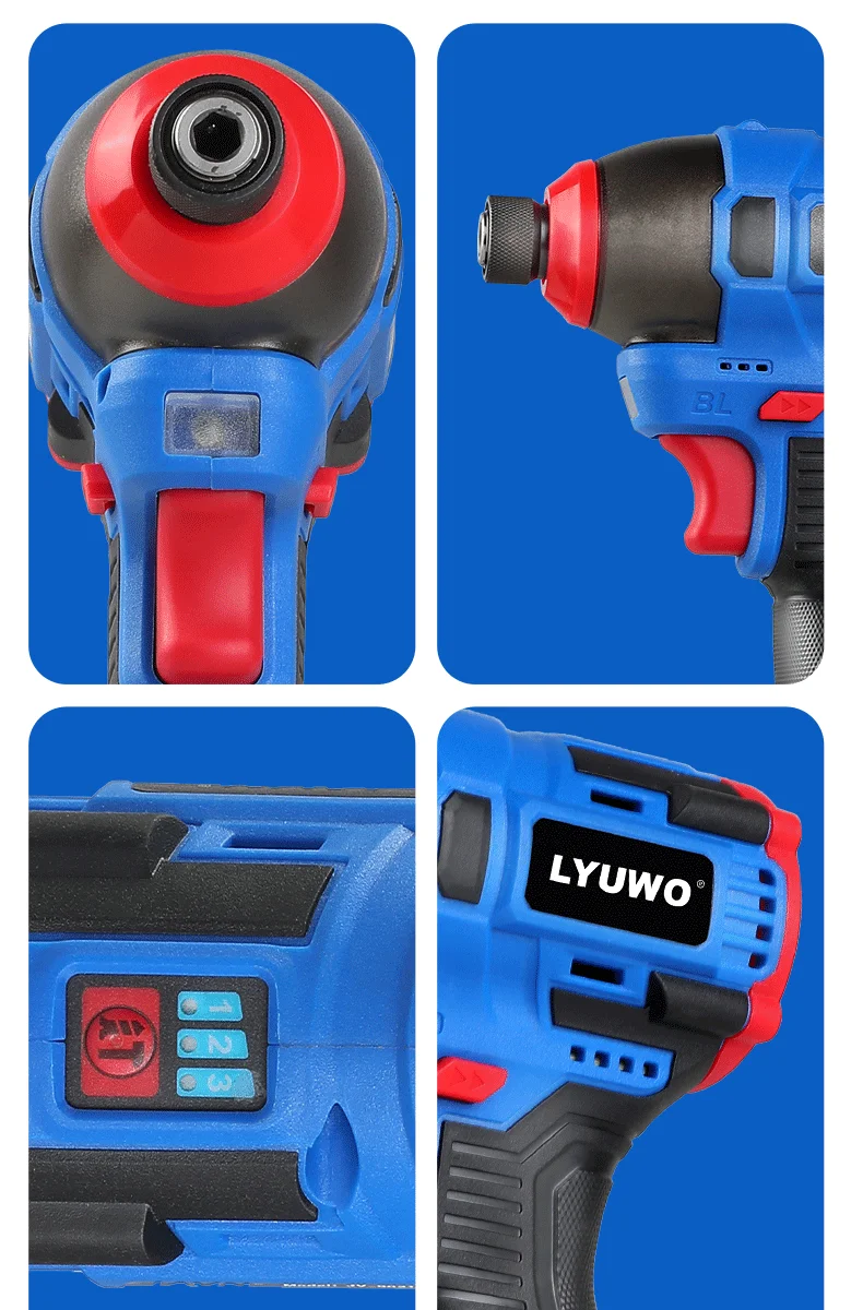 LYUWO Brushless 16V Electric Screwdriver With a Large Torque Of 160N. M, Impact Type Cordless Drill, Household Multi-functiona - Image 21
